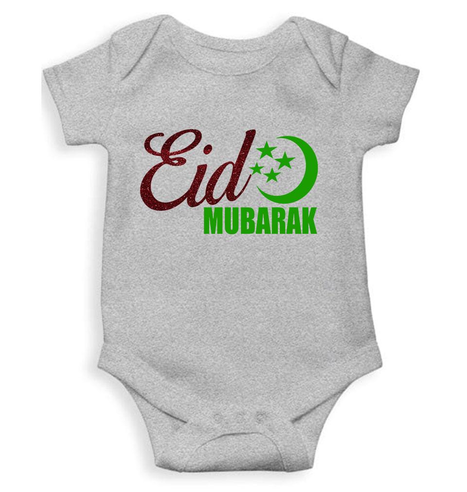 Eid Mubarak Rompers for Baby Girl- FunkyTeesClub