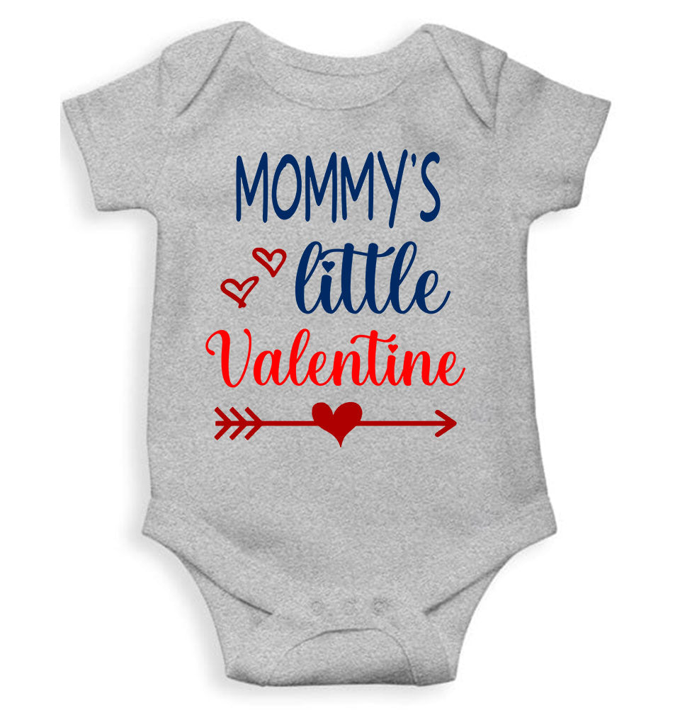 Mommys Little Valentine Rompers for Baby Girl- FunkyTeesClub