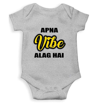 Apna Vibe Alag Hai Rompers for Baby Girl- FunkyTeesClub