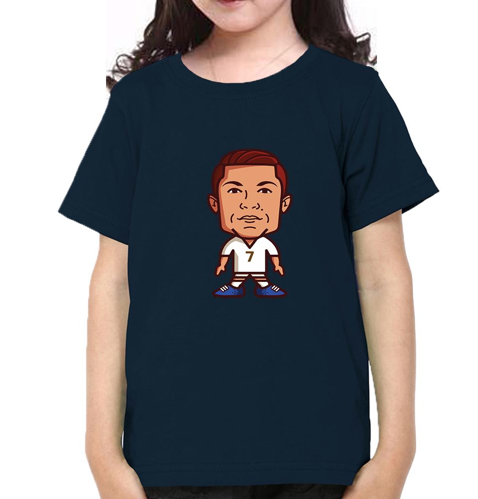 Cristiano Ronaldo CR7 Half Sleeves T-Shirt For Girls -FunkyTeesClub