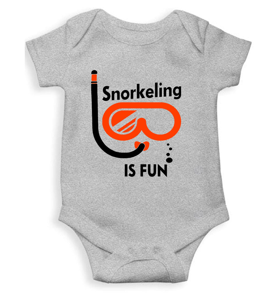 Snorkeling Is Fun Rompers for Baby Boy- FunkyTeesClub