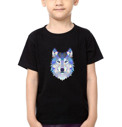 Wolf Half Sleeves T-Shirt for Boy-FunkyTeesClub