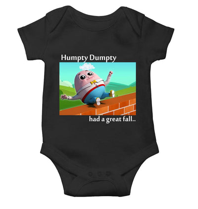 Humpty Dumpty Poem Rompers for Baby Girl- FunkyTeesClub