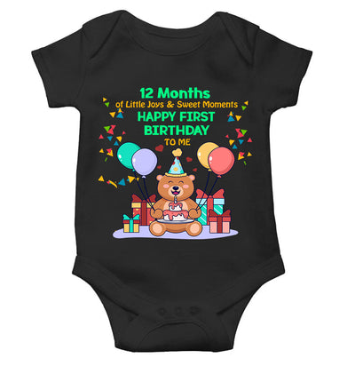 My First Birthday Rompers for Baby Boy- FunkyTeesClub