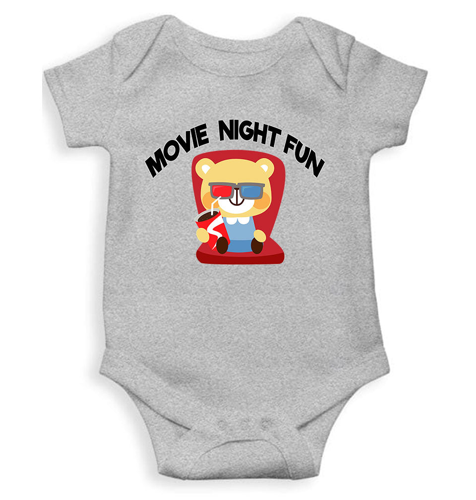 Movie Night Fun Rompers for Baby Boy- FunkyTeesClub