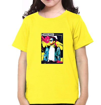 Hardwell abstract Half Sleeves T-Shirt For Girls -FunkyTeesClub