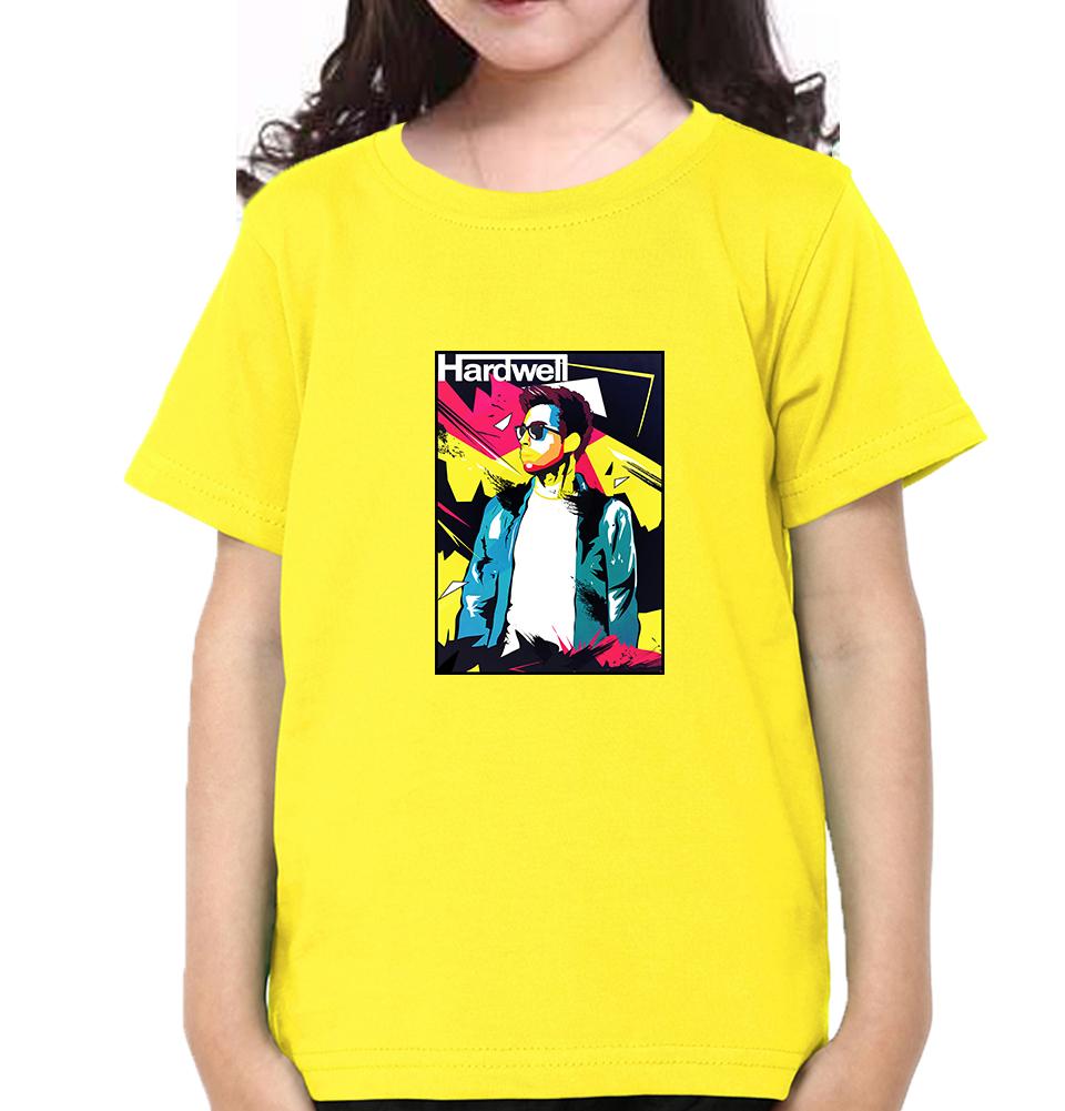 Hardwell abstract Half Sleeves T-Shirt For Girls -FunkyTeesClub