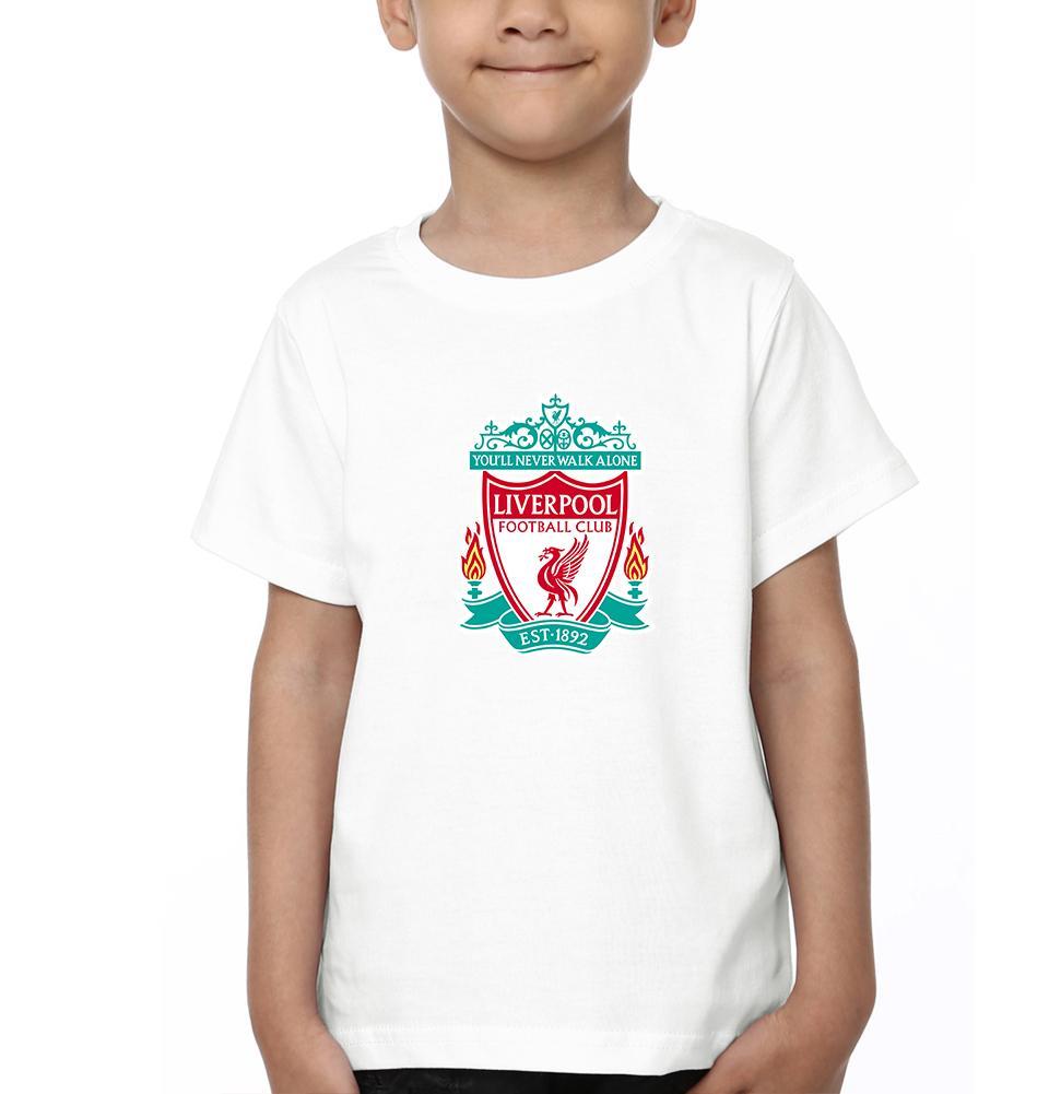 Liverpool Half Sleeves T-Shirt for Boy-FunkyTeesClub