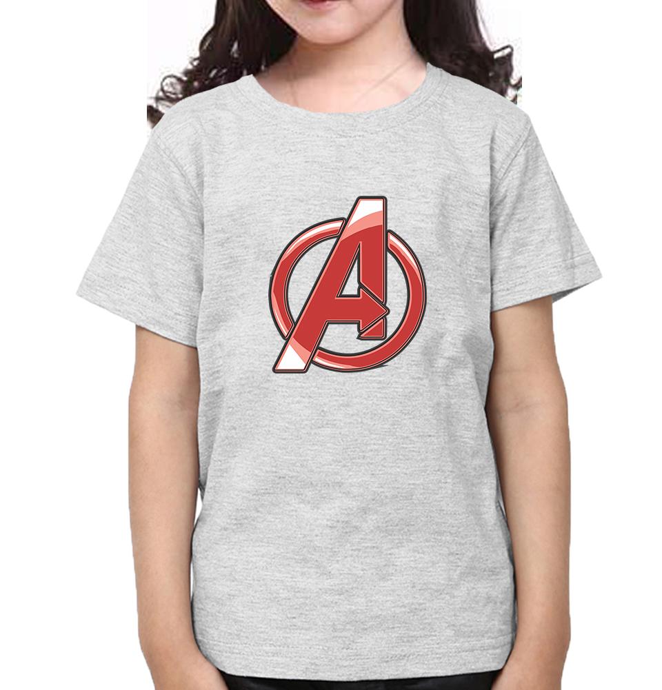 Avenger Logo Half Sleeves T-Shirt For Girls -FunkyTeesClub