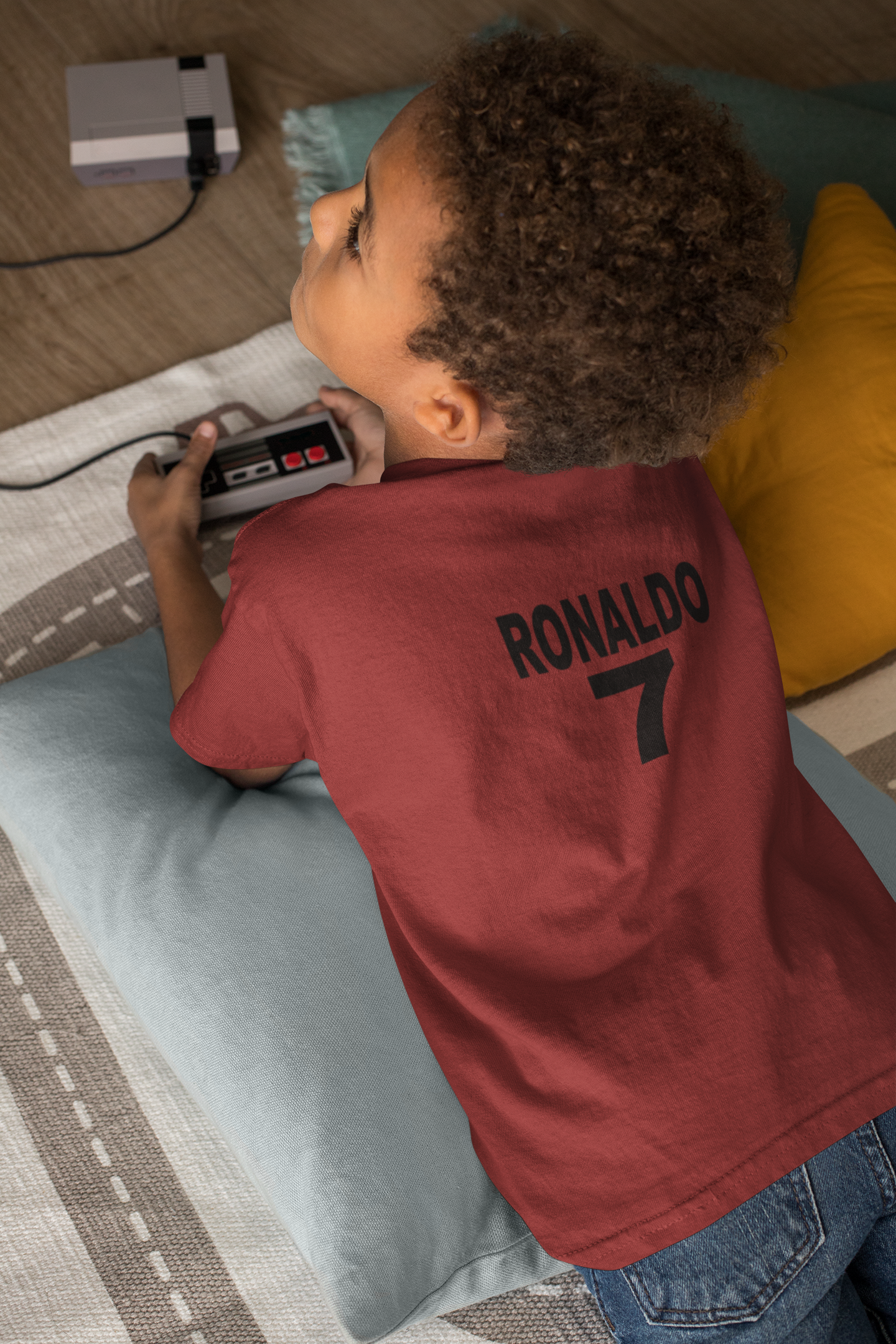 Ronaldo 7  Half Sleeves T-Shirt for Boy-FunkyTeesClub