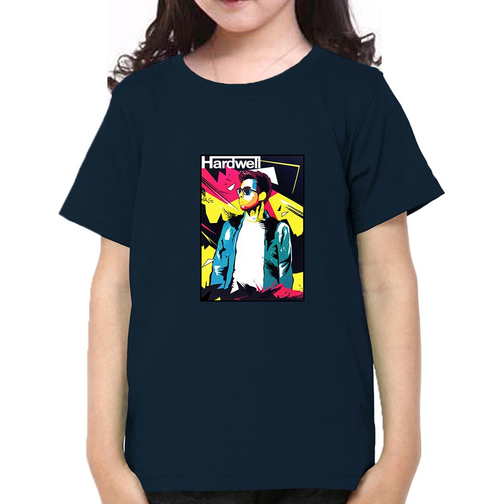 Hardwell abstract Half Sleeves T-Shirt For Girls -FunkyTeesClub