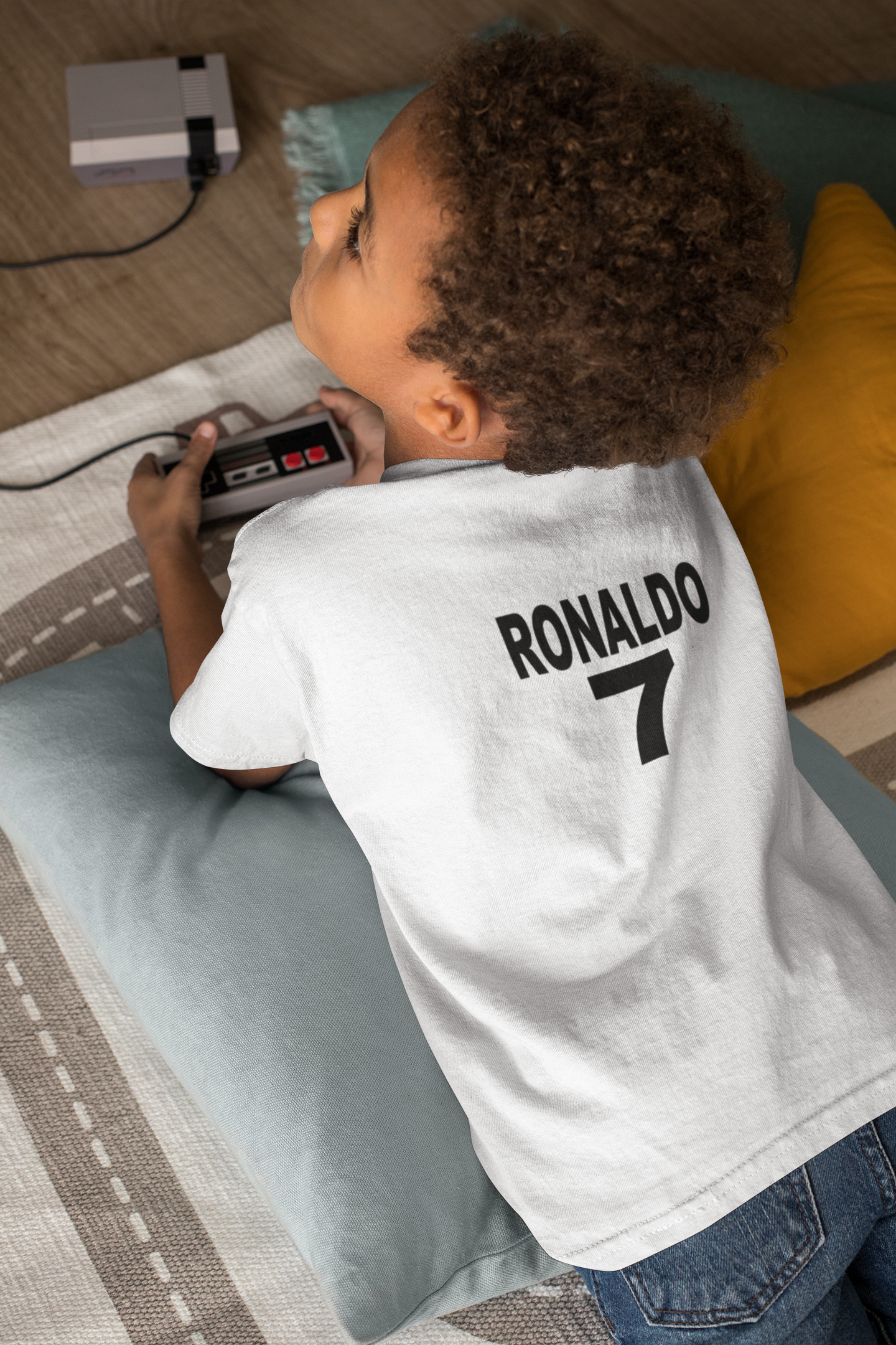 Ronaldo 7  Half Sleeves T-Shirt for Boy-FunkyTeesClub