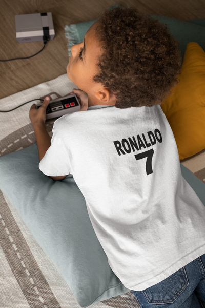 Ronaldo 7  Half Sleeves T-Shirt for Boy-FunkyTeesClub