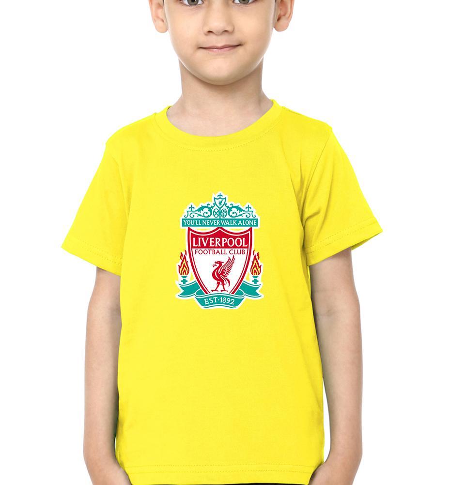 Liverpool Half Sleeves T-Shirt for Boy-FunkyTeesClub