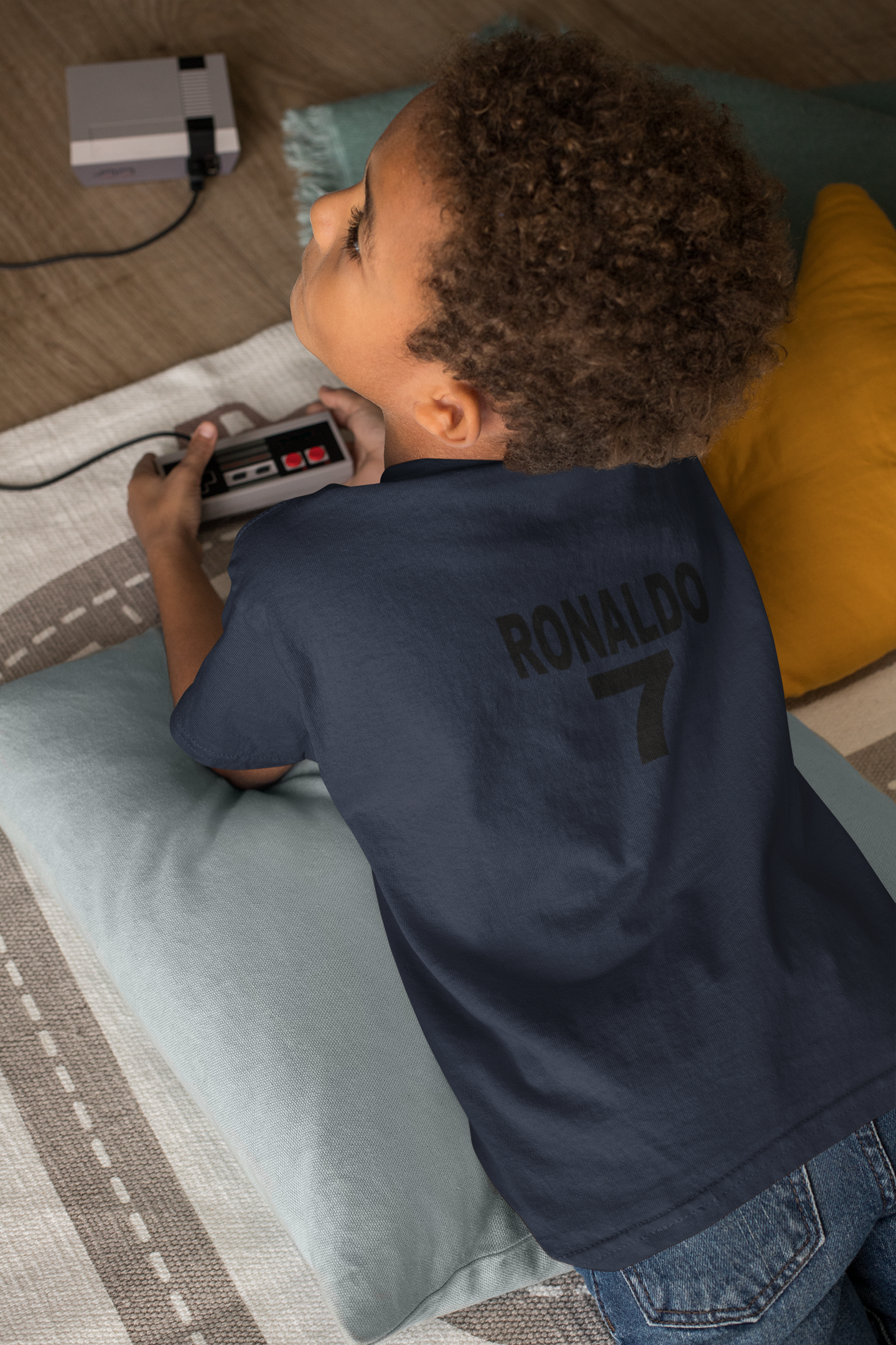 Ronaldo 7  Half Sleeves T-Shirt for Boy-FunkyTeesClub