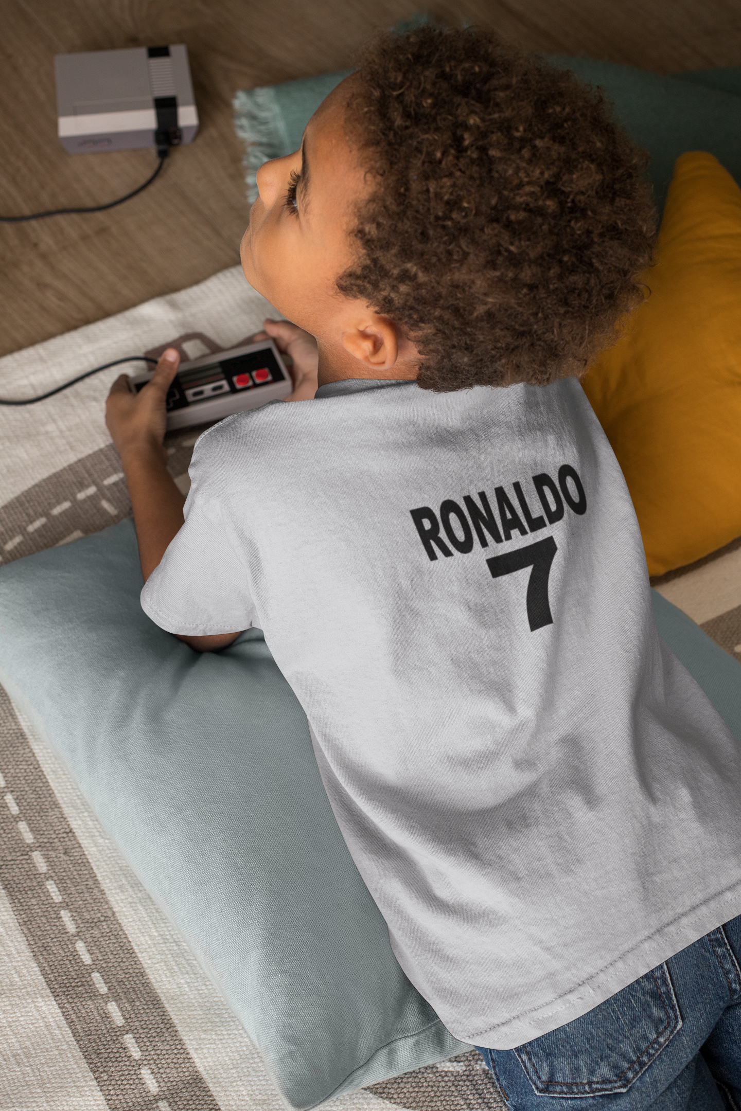 Ronaldo 7  Half Sleeves T-Shirt for Boy-FunkyTeesClub
