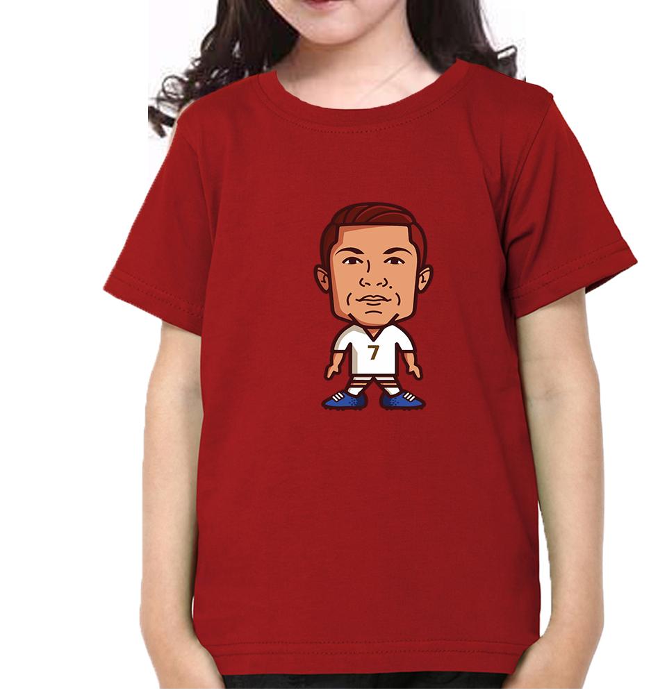 Cristiano Ronaldo CR7 Half Sleeves T-Shirt For Girls -FunkyTeesClub