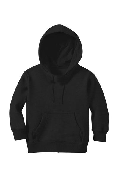 Boy Plain Black Hoodie-FunkyTeesClub