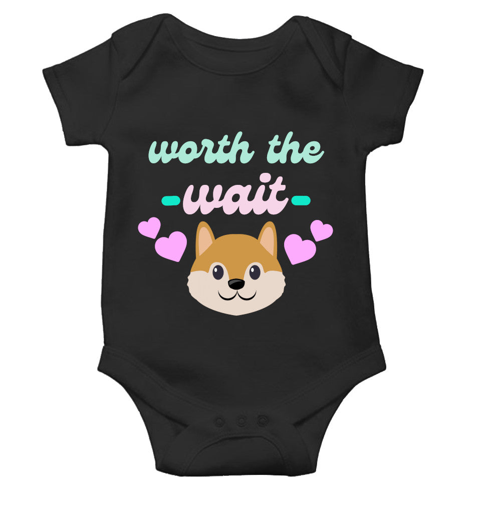 Worth The Wait New Born Rompers for Baby Boy- FunkyTeesClub