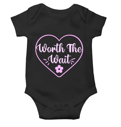 Worth The Wait Cute New Born Rompers for Baby Girl- FunkyTeesClub