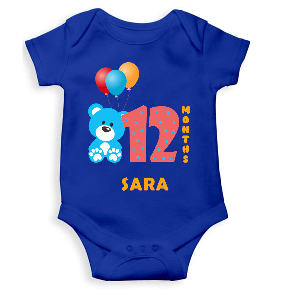 Custom Name Twelve Rompers for Baby Girl- FunkyTeesClub