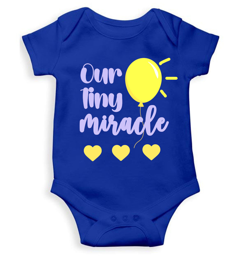 Our Tiny Miracle New Born Rompers for Baby Boy- FunkyTeesClub
