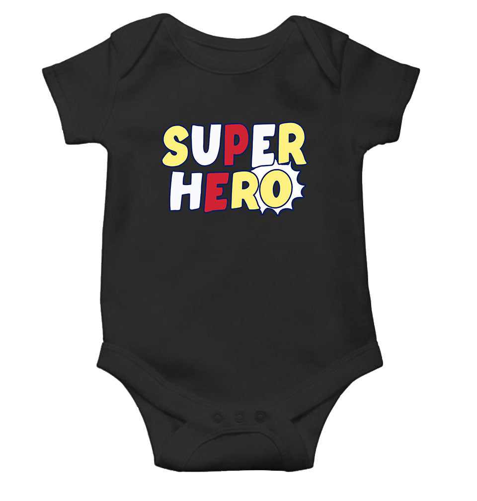 Super Heros Rompers for Baby Girl- FunkyTeesClub