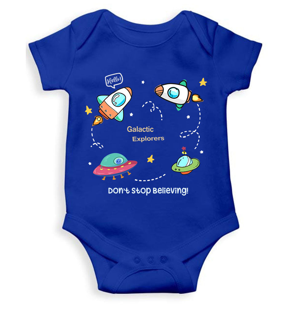 Spaceships Rompers for Baby Boy- FunkyTeesClub