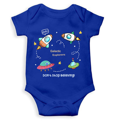 Spaceships Rompers for Baby Boy- FunkyTeesClub