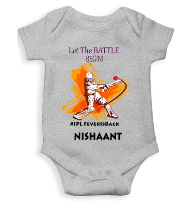Custom Name IPL Fever Rompers for Baby Boy- FunkyTeesClub