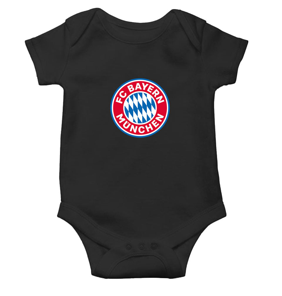 Bayern München Black Rompers for Baby Boy - FunkyTeesClub