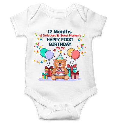 My First Birthday Rompers for Baby Boy- FunkyTeesClub