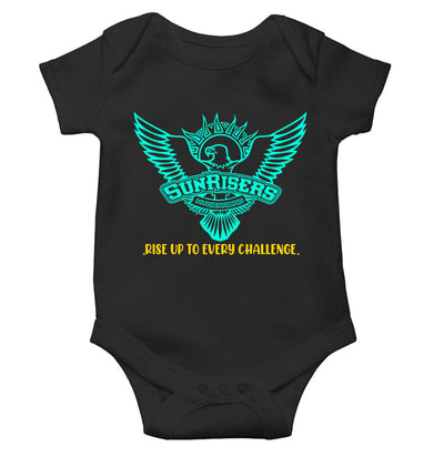 Custom Name IPL SRH Sunrisers Hyderabad Rompers for Baby Girl- FunkyTeesClub