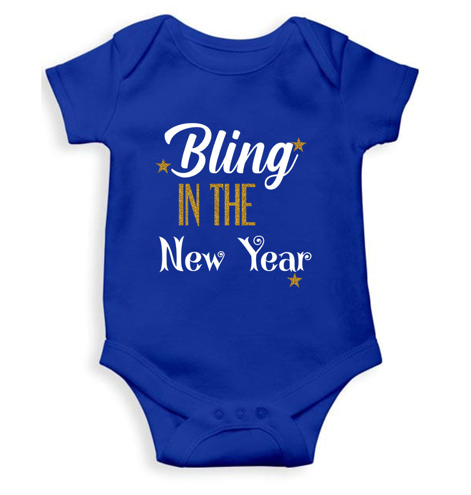 Bling In The New Year Rompers for Baby Girl- FunkyTeesClub