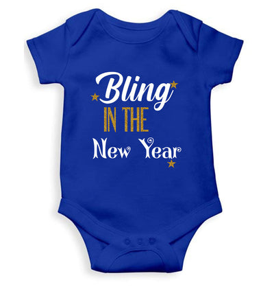Bling In The New Year Rompers for Baby Girl- FunkyTeesClub