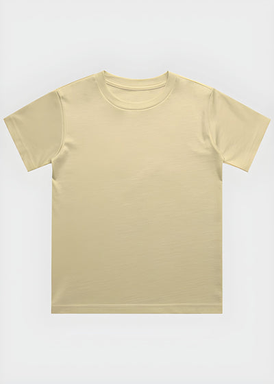 Beige t-shirt on a white background