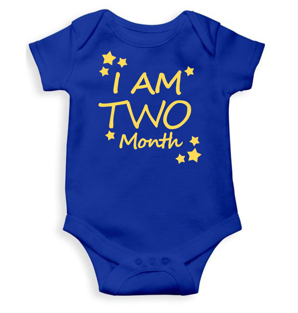 I Am Two Months Rompers for Baby Boy- FunkyTeesClub