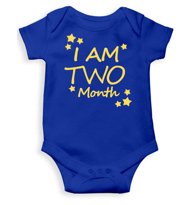 I Am Two Months Rompers for Baby Girl- FunkyTeesClub