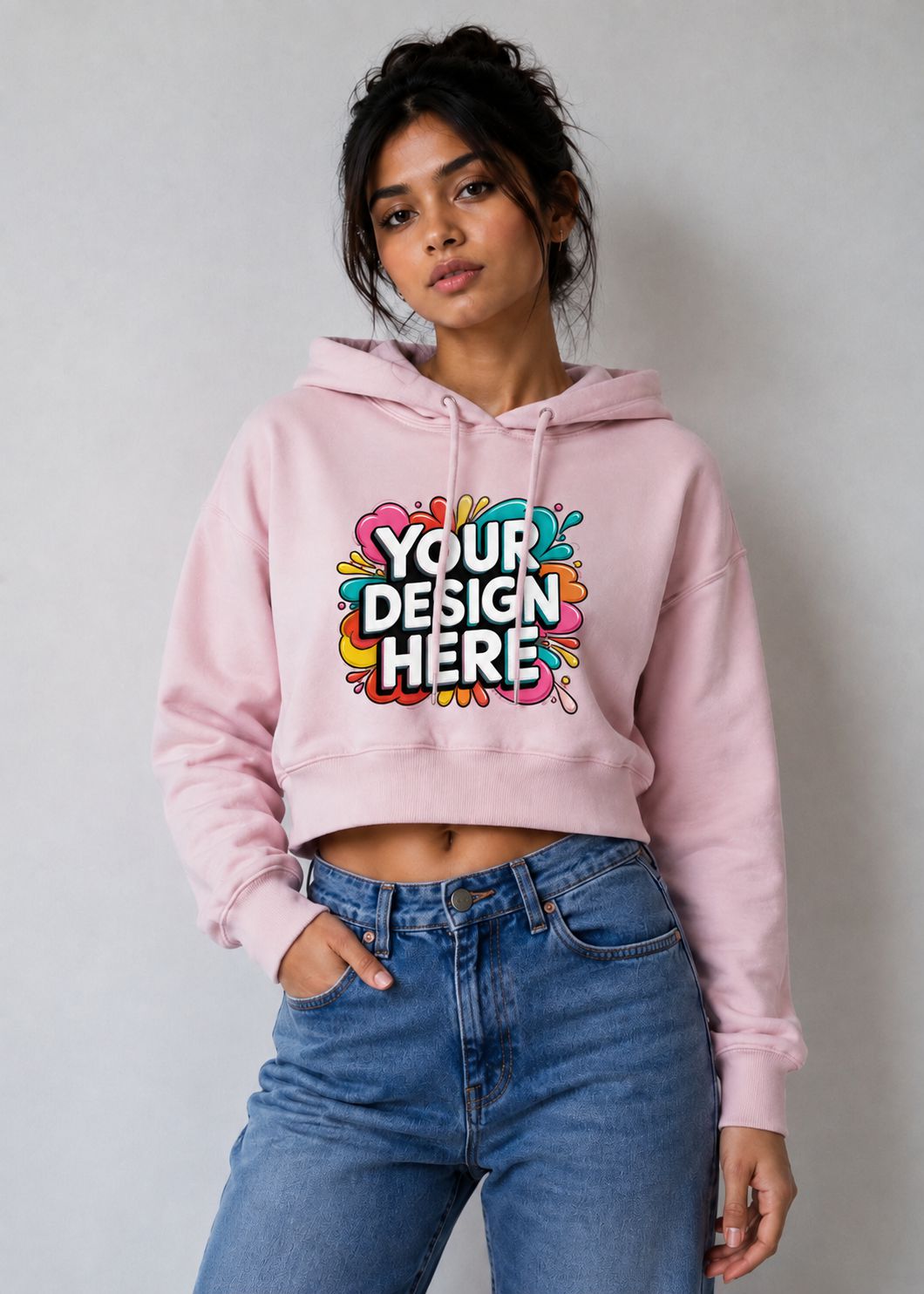 Custom Women's Cropped Hoodie – Personalized Hoodie Printing