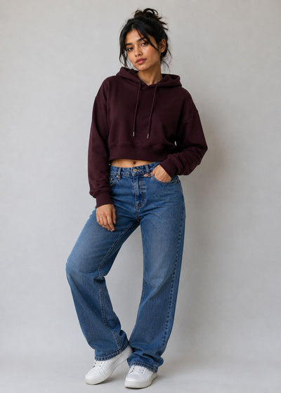 Custom Women's Cropped Hoodie – Personalized Hoodie Printing