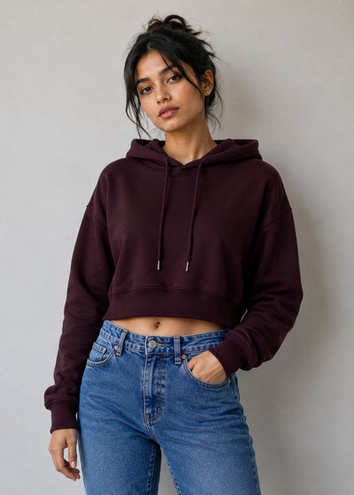 Custom Women's Cropped Hoodie – Personalized Hoodie Printing