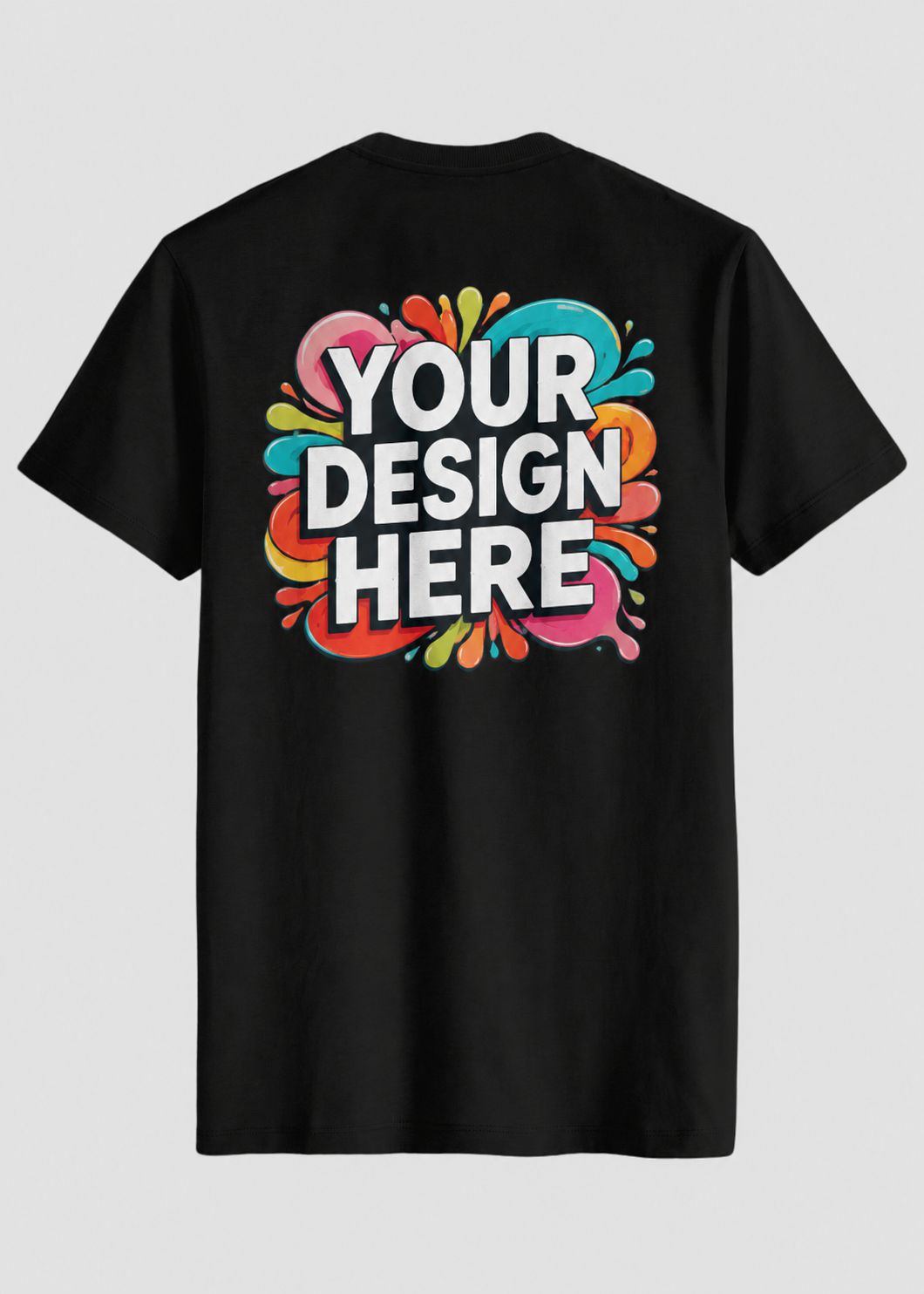 Custom V Neck T-Shirt Printing for Men & Women | Personalized Cotton V-Neck Tee | FunkyTeesClub