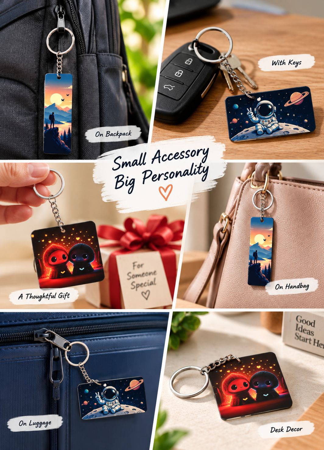 Custom Acrylic Keychain – Personalized Photo, Logo & Name | FunkyTeesClub