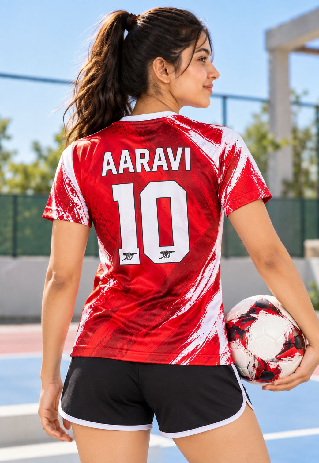 Custom AOP Sports T-Shirt for Women | FunkyTeesClub