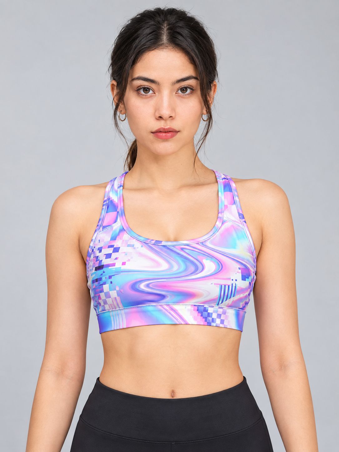 Custom AOP Sports Bra for Women | FunkyTeesClub