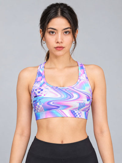 Custom AOP Sports Bra for Women | FunkyTeesClub