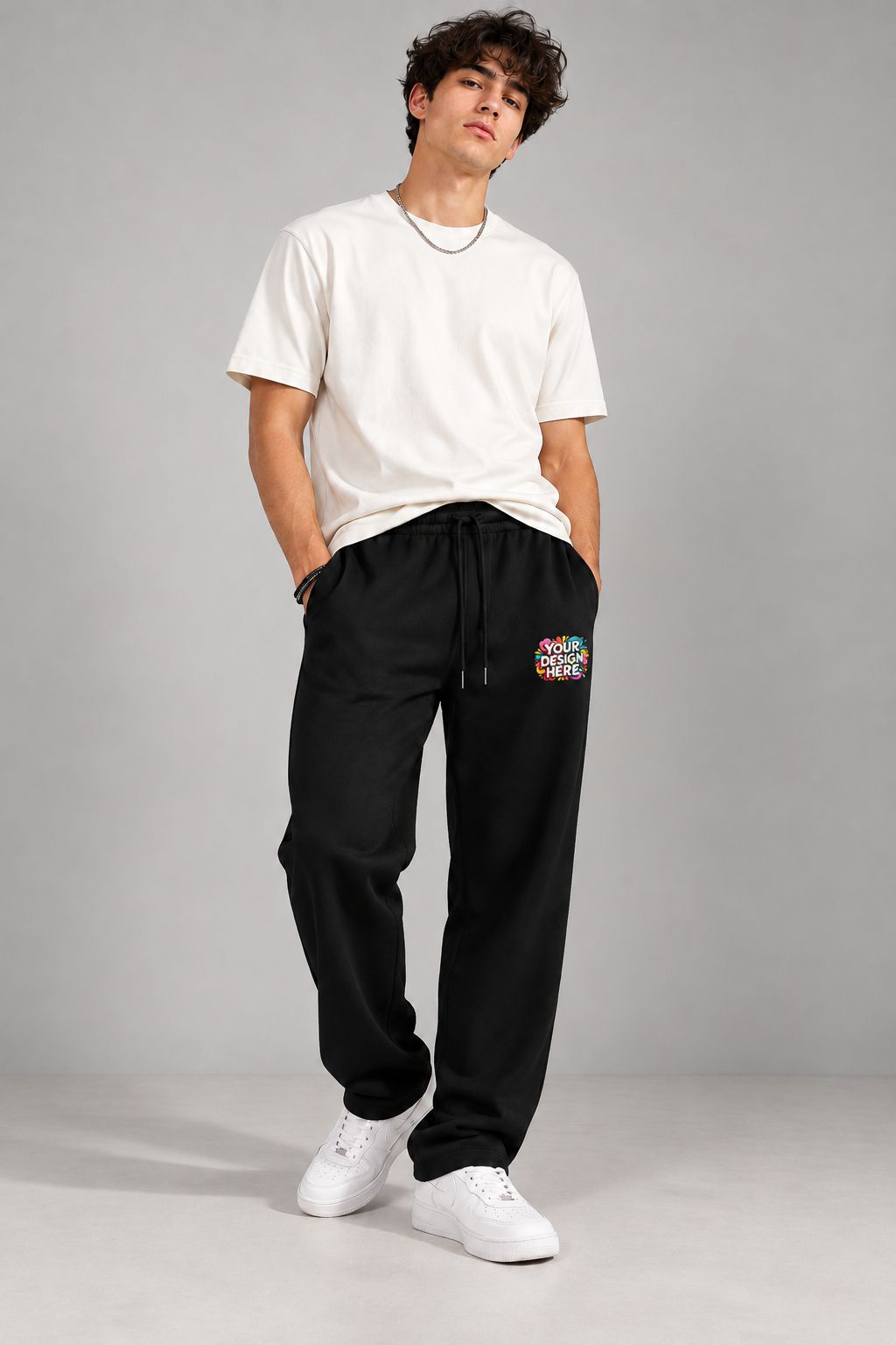 Custom Sweatpants with Your Design | 260 GSM Terry Cotton Joggers