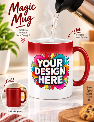 Custom Magic Coffee Mug | 11 Oz Personalized Color-Changing Mug