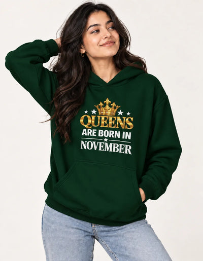 Queens Are Born in November Women's Hoodie