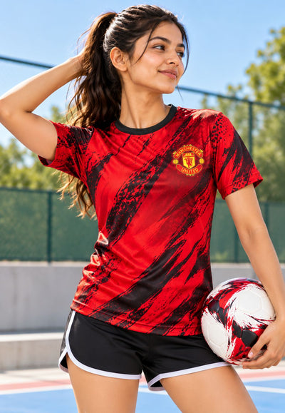 Custom AOP sports T-shirt for women with all-over sublimation print